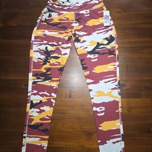 NWT Zubaz Washington Redskins Women's Spandex Pants Size Large